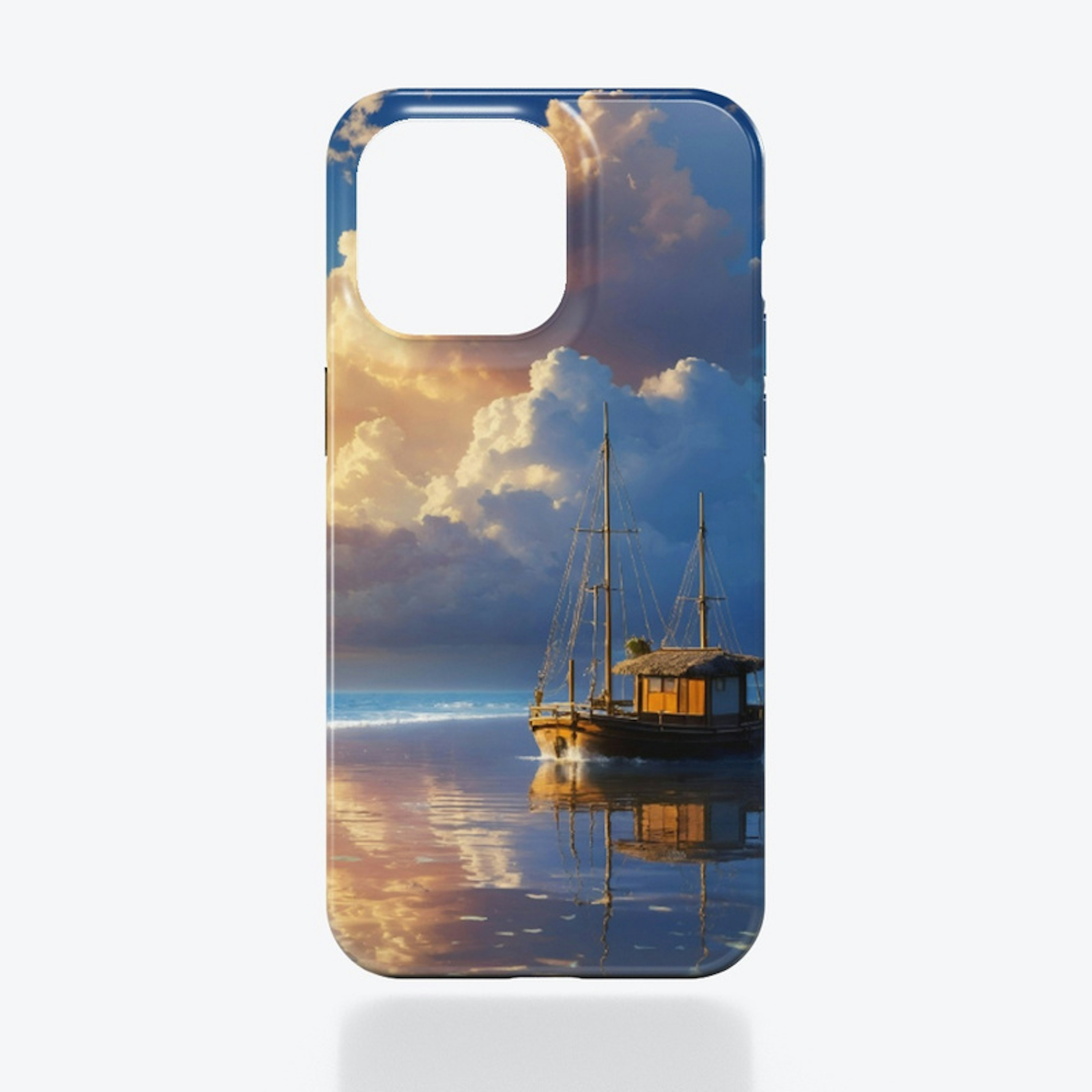 Blue shore iPhone case