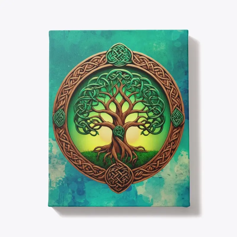 Emerald Celtic tree of life