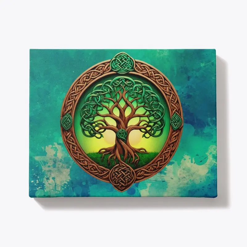 Emerald Celtic tree of life